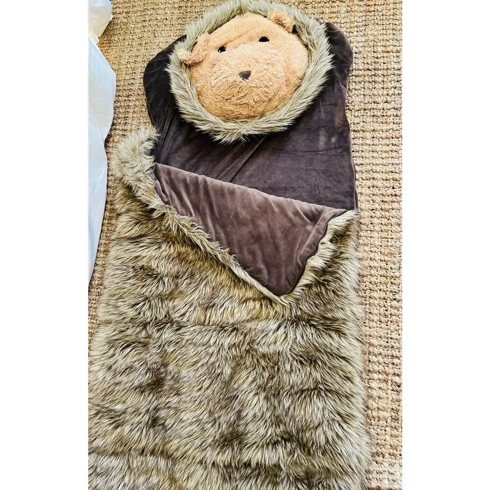 Restoration Hardware Baby & Child Brown Bear Sleeping Bag